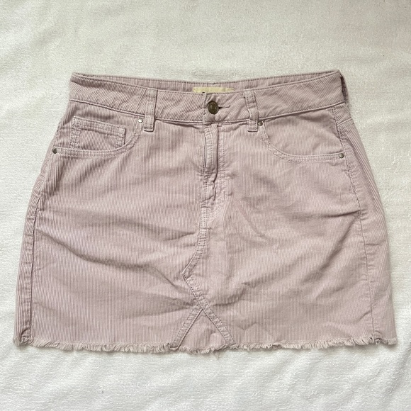 PacSun Dresses & Skirts - Pacsun Skirt Corduroy A-Line Jean Mini Skirt in Pastel Purple Lilac Lavender